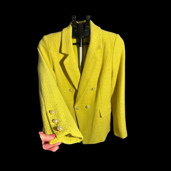 Nanette Lepore Double Breasted Citrine Blazer NWT Size 10 - Picture 4 of 10